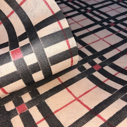 Netesut PP100% 65gr/m2 160cm 200ml/rola printat burberry (fon bej) TR